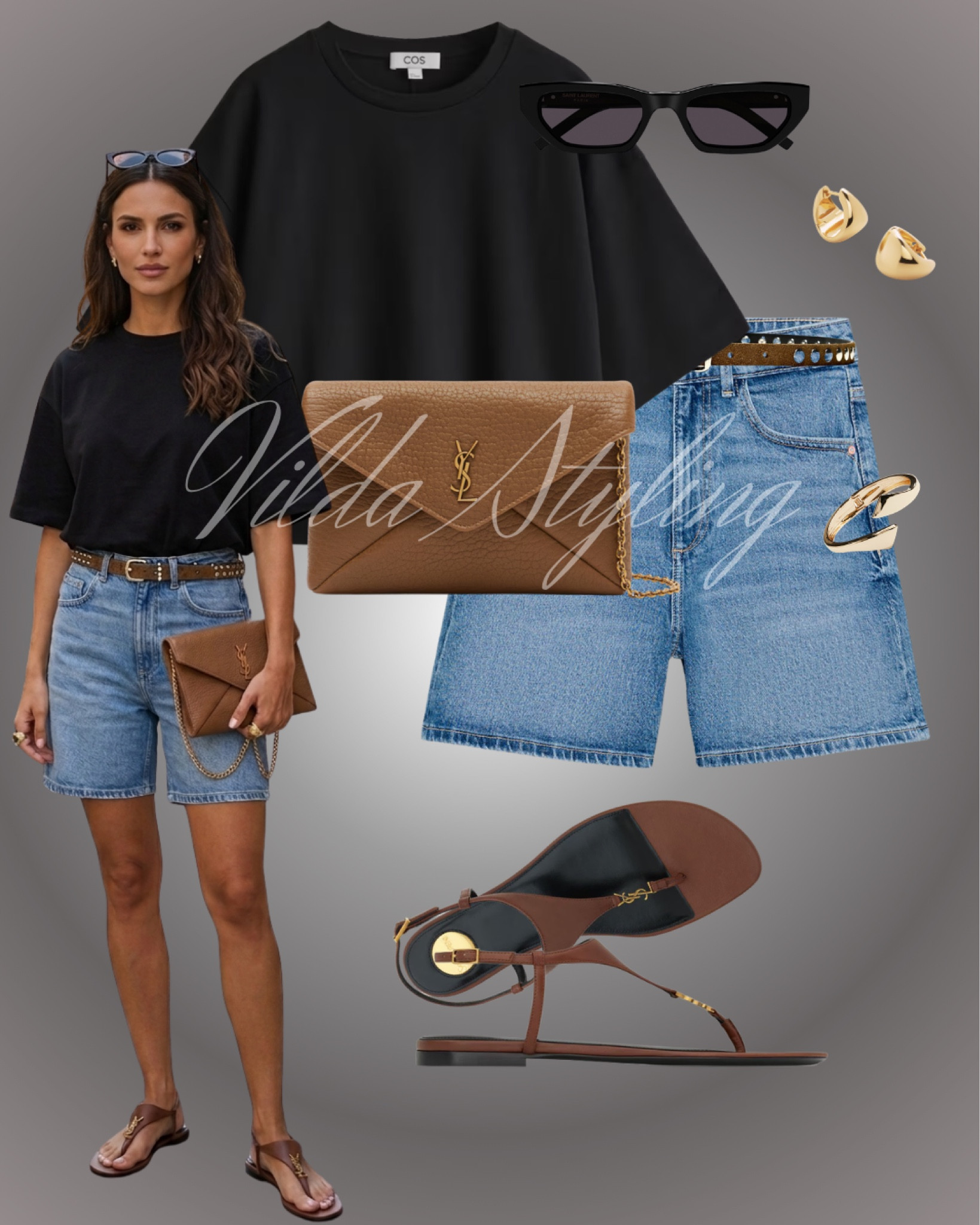 Effortless but elevated 🤎
A black tee, denim shorts, and rich brown accessories = timeless everyday style.
Simple pieces, strong look ✨ #LTKStyle #CasualChic #EverydayOutfit 

#LTKsummer #LTKspring #LTKeurope