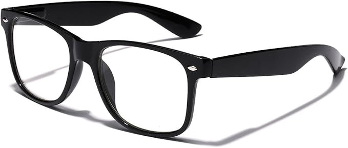 Kids Nerd Girls Boys Clear Lens Non-Prescription Fashion Costume Glasses for Children Age 4-12 | Amazon (US)