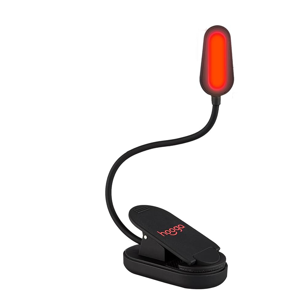 Hooga Red Book Light, Clip On 625nm LED Light for Reading in Bed, No Blue Light, Eye Care, Gift f... | Amazon (US)