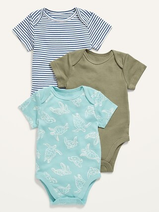 Short-Sleeve Bodysuit 3-Pack for Baby | Old Navy (US)