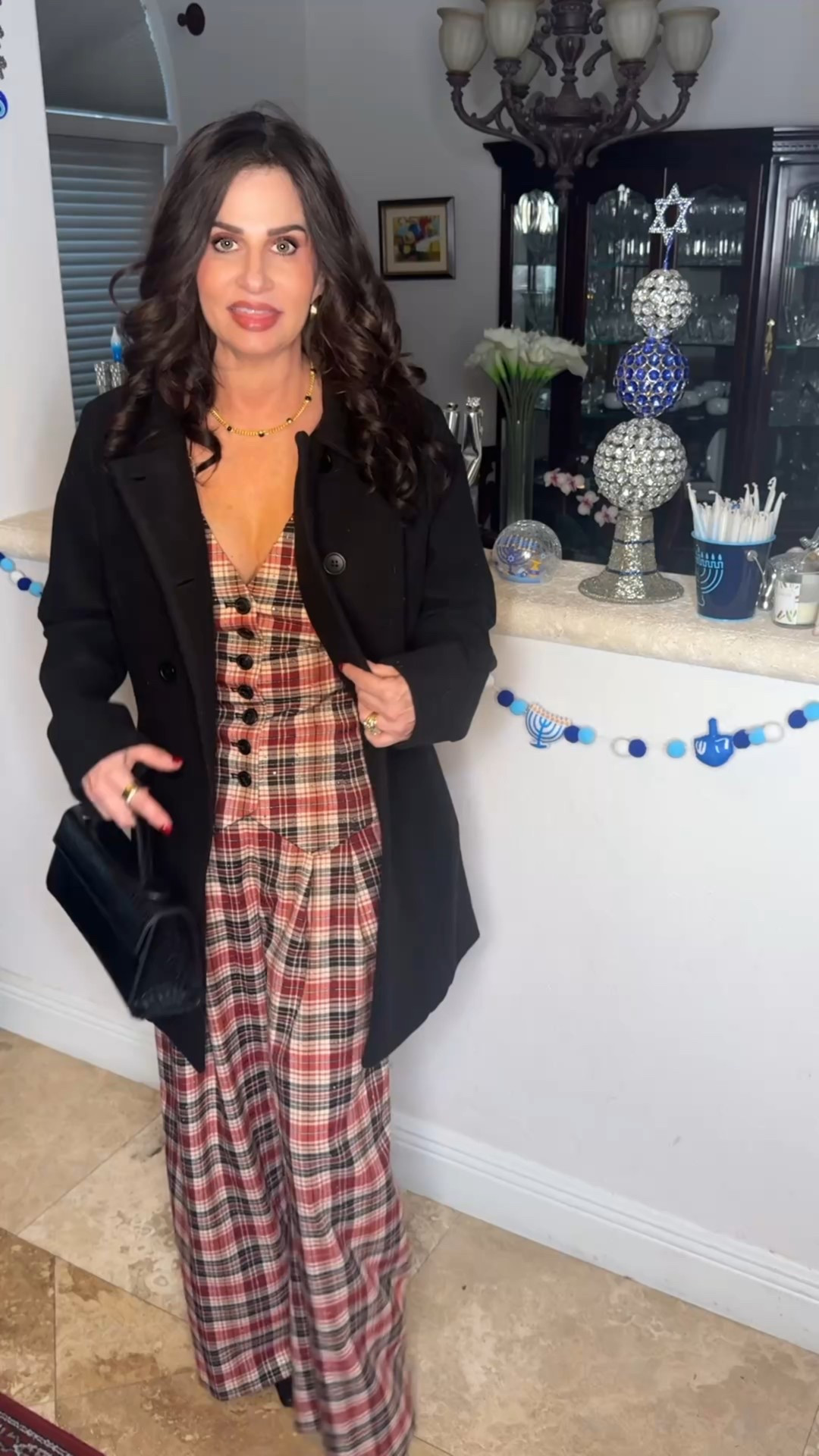 December look for different occasions . Pants xsp , vest sm , coat sm - 4 
#holidaystyle #matchingset 

 #LTKpartystyle 

#LTKSeasonal #LTKHoliday #LTKOver40