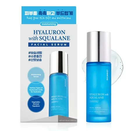 SKIN627 Daily Face Serum - 1.69 oz Korean Skin Care Korean Moisturizer - HYALURONIC ACID with SQUALANE | Walmart (US)