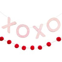 xoxo & Pom Banner Set - Sparkly | Etsy (US)
