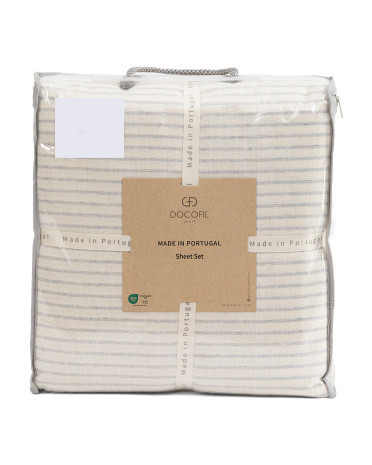 Made In Portugal Striped Sheet Set | TJ Maxx