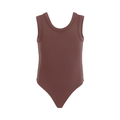 Seamless Scoop Tank Bodysuit | Coffee | Tones US