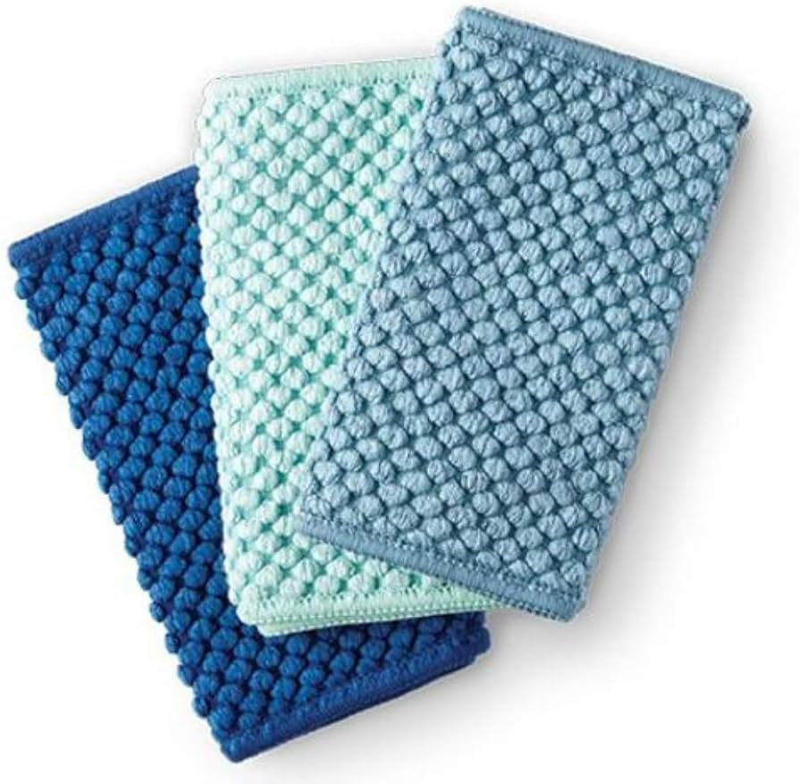 Norwex Counter Cloths (Set of 3) - Sea Mist, Navy, & Teal | Amazon (US)