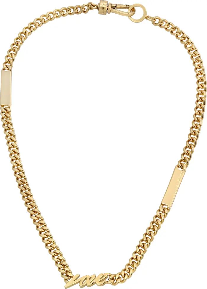 AllSaints Love Chain Link Necklace | Nordstrom | Nordstrom