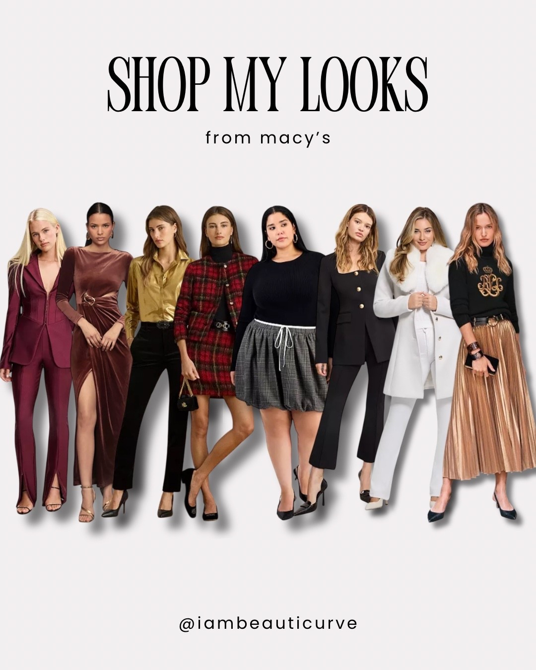 Curve girlie holiday inspo from Macy’s 🎁 

#LTKootd #LTKHoliday #LTKMidsize