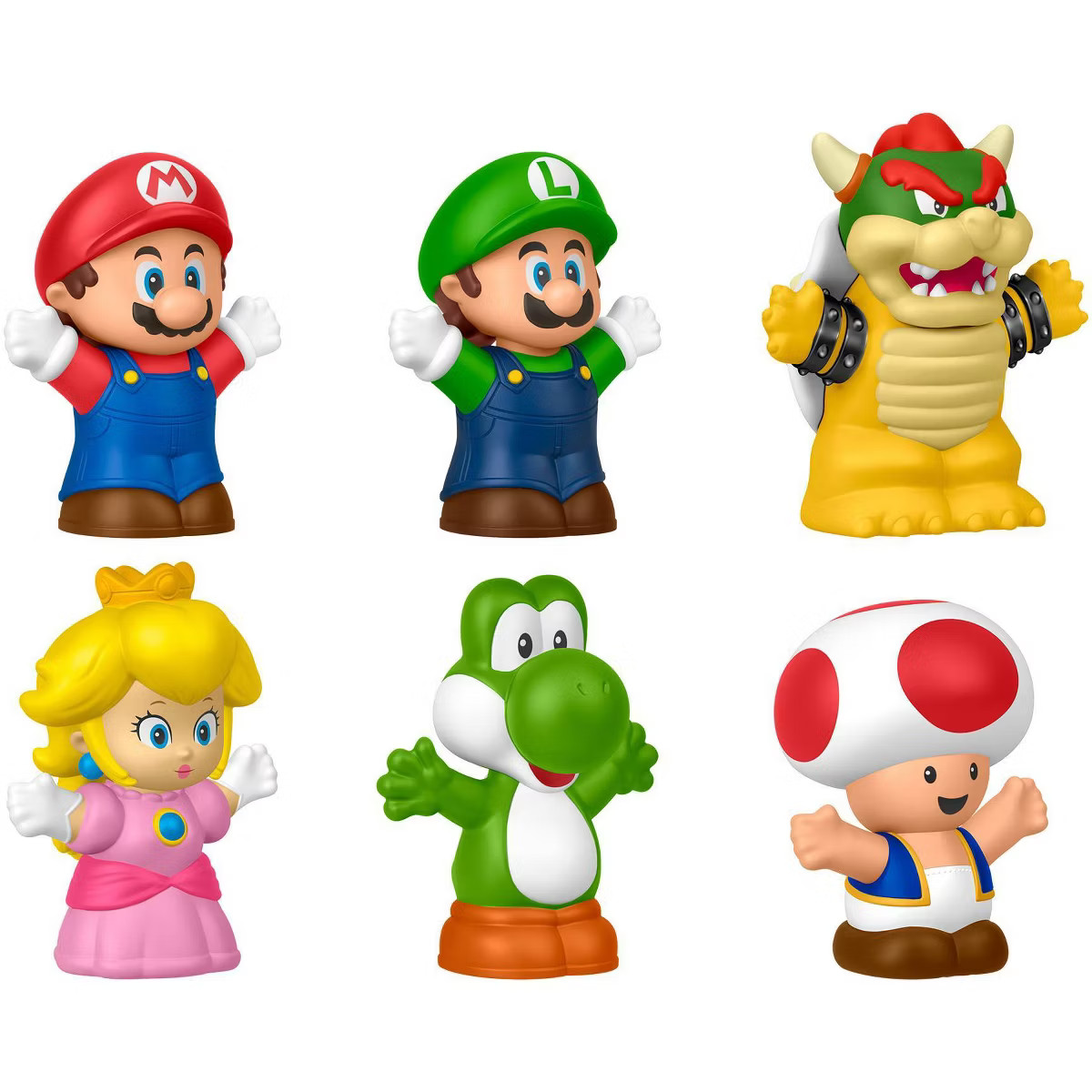 Little People Super Mario Mini Figure - 6pk | Target