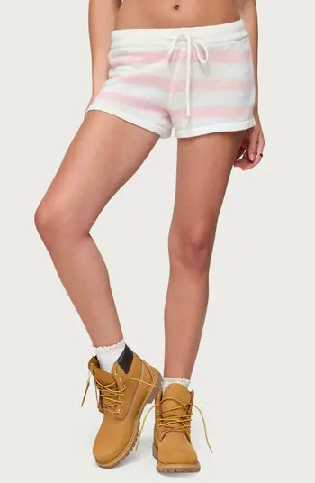 Amaris Stripe Cotton Knit Shorts | Nordstrom