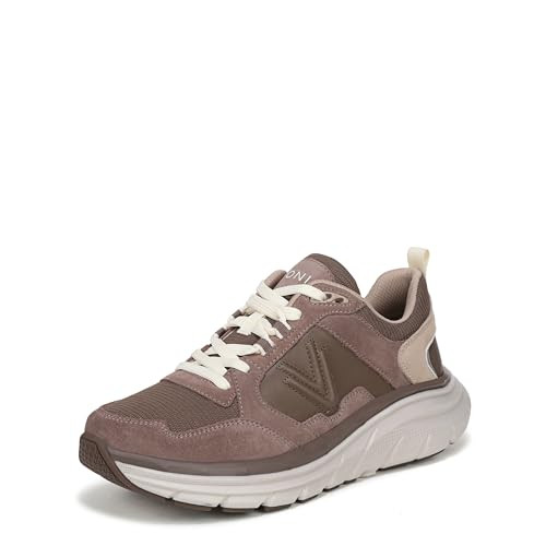 Vionic Women's Walk Max Skyline Sneaker, Milk Chocolate Leather/Suede, 8.5 Wide | Amazon (US)