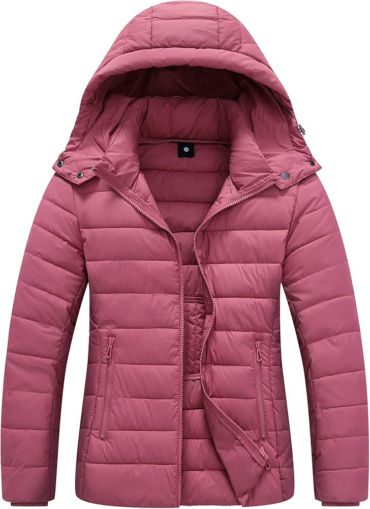 Women's Winter Coat Lightweight Waterproof Puffer Jacket - Quilted Short Down Coat for Women, War... | Amazon (US)
