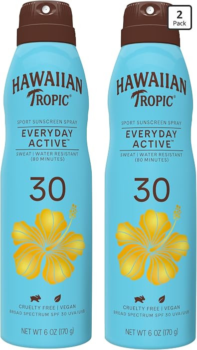Hawaiian Tropic Everyday Active Spray Sunscreen SPF 50 | Body Sunscreen Spray SPF 50, Sunblock, O... | Amazon (US)