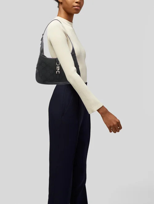 Gucci GG Canvas Small Jackie Hobo - Handbags -
          GUC337289 | The RealReal | The RealReal