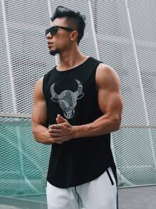 Men Animal & Paisley Print Sports Tank Top SKU: st2206177068628241(100+ Reviews)$8.00$9.00-11%Add... | SHEIN