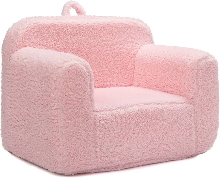ALIMORDEN Kids Ultra-Soft Snuggle Foam Filled Chair, Toddler Cuddly Sherpa Reading Couch for Boys... | Amazon (US)