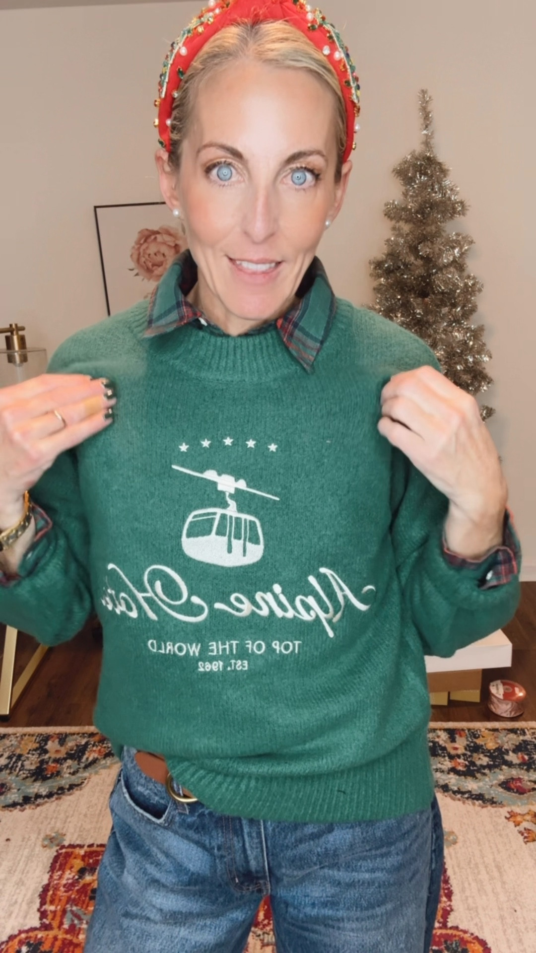 Happy Friday, friends! Today’s outfit is the definition of cute + casual — the kind of look that works for everything on a busy fall Friday. From carpool drop-off to brunch with friends, errands, teacher life, or a Target run that turns into several laps around the store… this outfit makes it all feel effortless. Comment TARGET and I’ll send you all the links straight to your inbox. 🤍

This $35 trending plaid top (size small) paired with the $30 alpine sweater (size small) gives that cozy classic feel, and these vintage Target jeans (wearing size 0) tie it all together. 

Target fall outfit, casual Friday outfit ideas, comfy fall clothes for moms, teacher outfits, weekend brunch outfit, affordable fall fashion, Target sweaters, Target plaid tops, women’s fall jeans, effortless everyday outfits, carpool style, cute errand outfit.

#LTKHoliday #LTKOver40 #LTKFindsUnder50