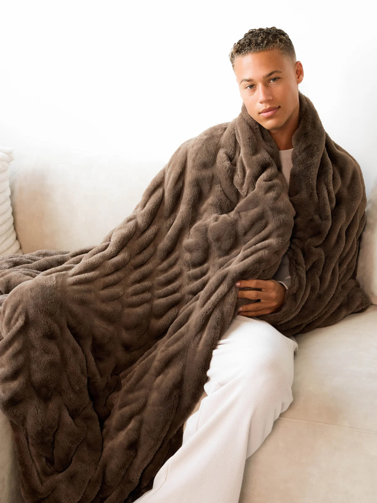 Comfrt Dreamer Blanket | Bear | Brown | L | Large | Comfrt