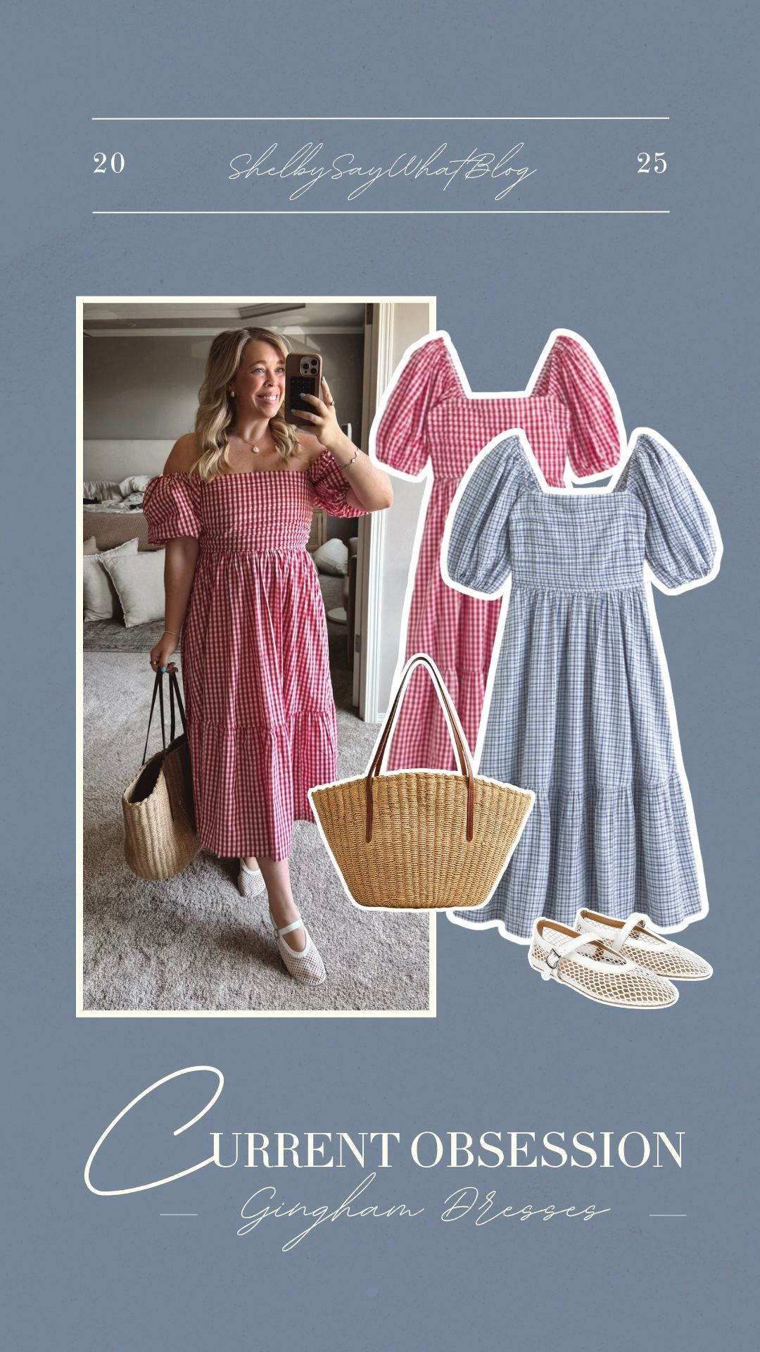 Absolutely LOVING gingham dresses this summer. ❤️🤍🧺 It looks like the red and white one I'm wearing is sold out, but I linked the blue one along with some other red options from Amazon too! I'm wearing a large!  

 #LTKSaleAlert #LTKMidsize #LTKStyleTip