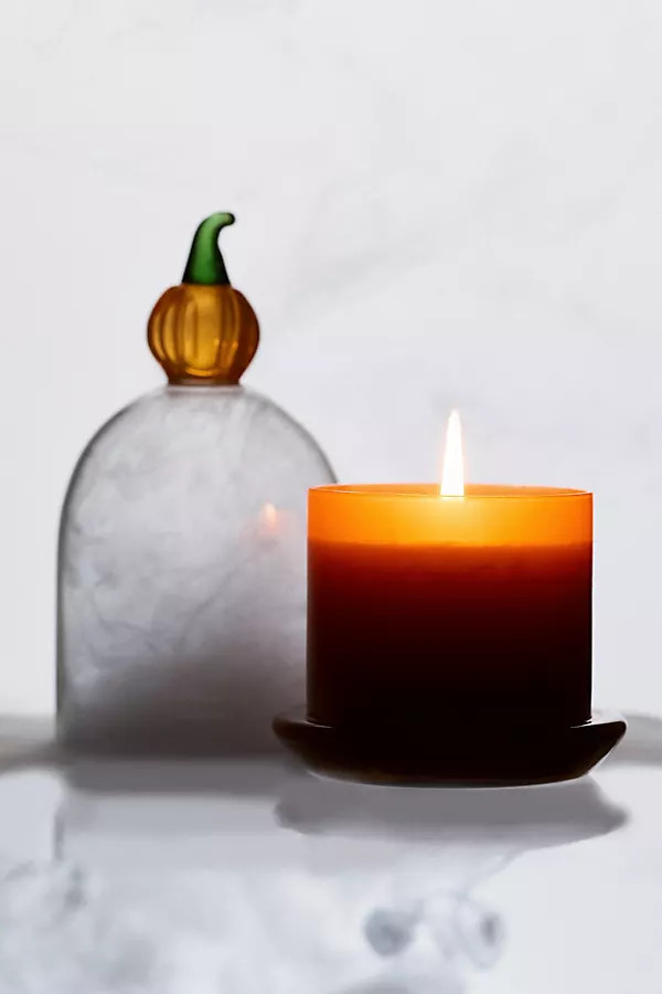 Fall Icon Cloche Pumpkin Sweet Vanilla Glass Candle | Anthropologie (US)