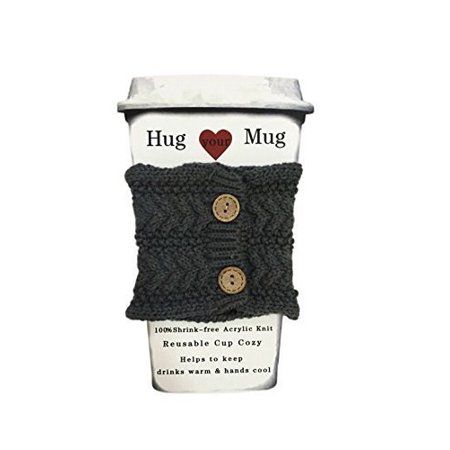 Hug Your Mug Cup Cozy, Reusable Coffee Sleeve Hand Protector Drink Grip for Paper Cups | Walmart (US)