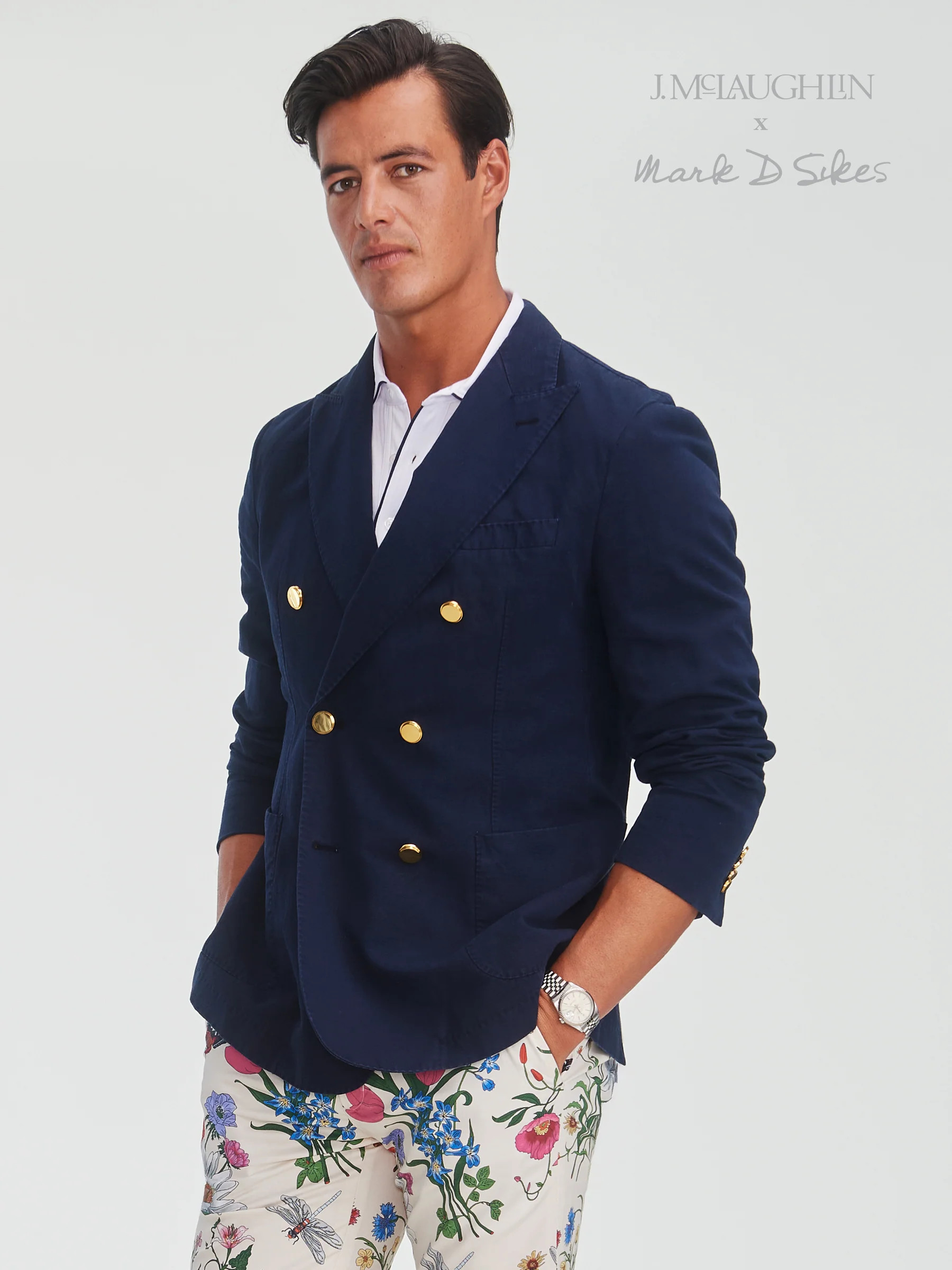 Navy Solid Mark Tailoring | Men's Jackets & Outerwear | J.McLaughlin | J.McLaughlin
