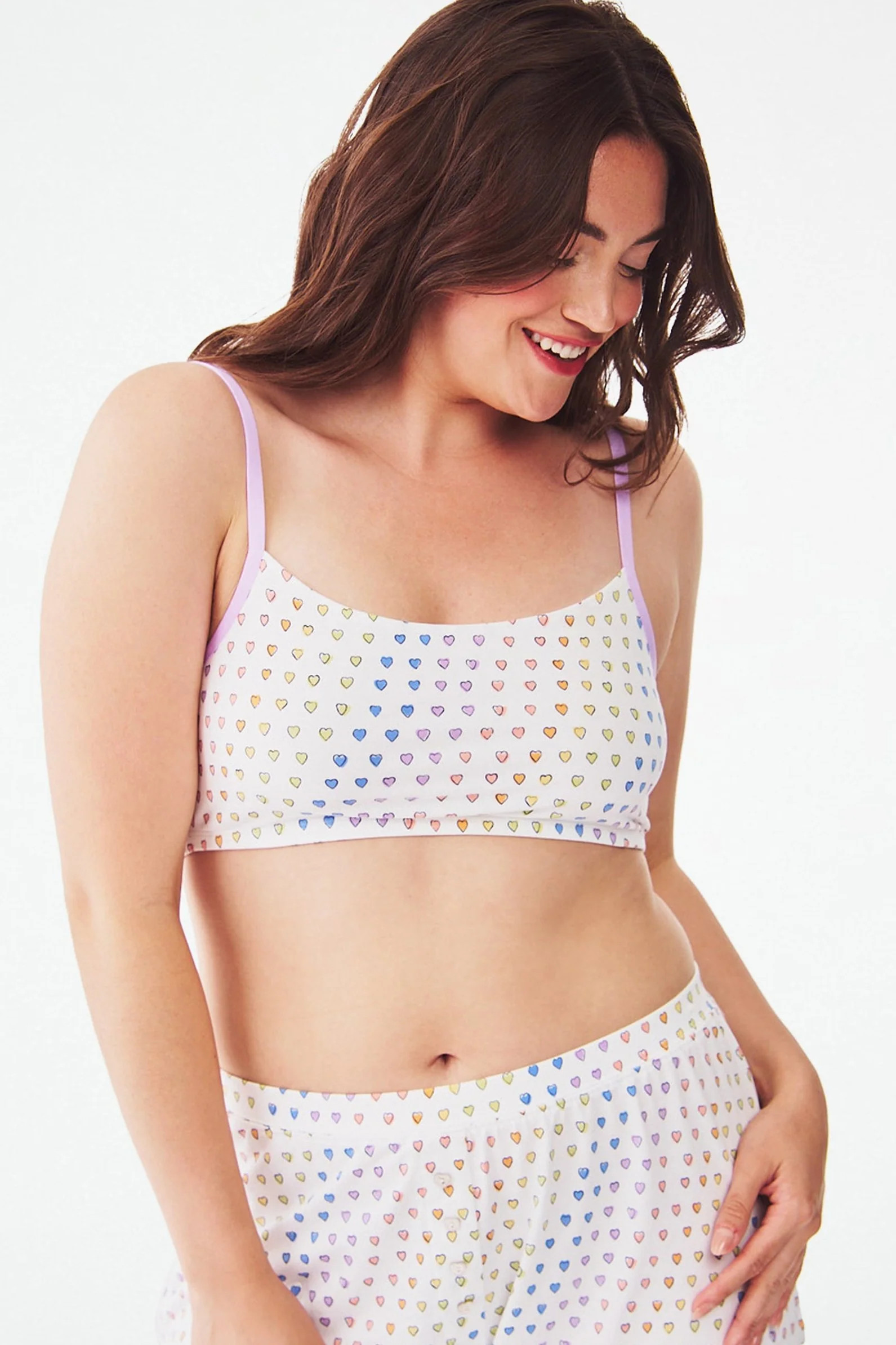 Disco Hearts Grove Bralette | Roller Rabbit | Roller Rabbit