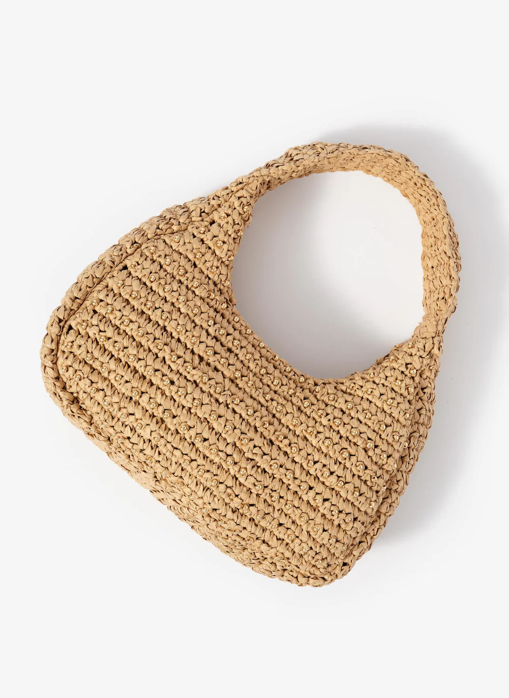 Winnie Neutral Woven Beaded Bag | Mint Velvet