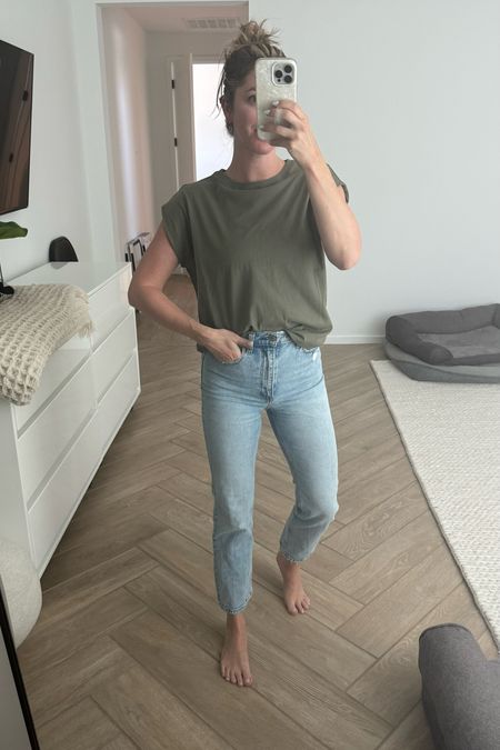 My favorite high-rise straight like cropped jeans are on sale today for 20% off! They run true to size. My shirt is also on sale and it never goes on sale. I am in an extra small- it run true to size.

#LTKFindsUnder100 #LTKFindsUnder50 #LTKSaleAlert