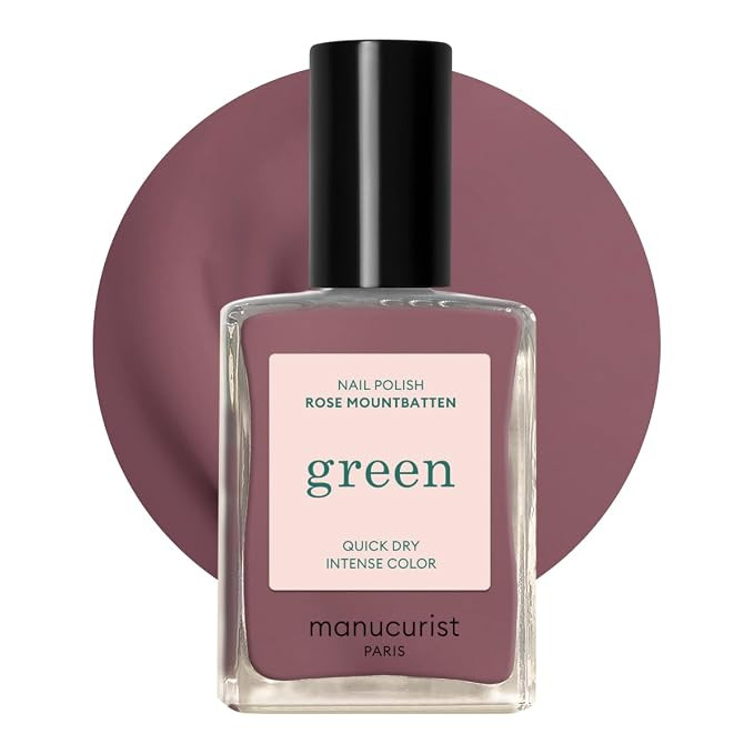 Manucurist Green Quick Dry Nail Polish Rose Mountbatten - Rose Nail Polish - 9-Free, Plant-Based ... | Amazon (US)