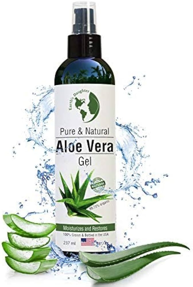 Earth's Daughter Organic Aloe Vera Gel from 100% Pure and Natural Cold Pressed Aloe - Great for F... | Amazon (US)