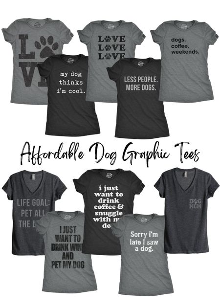 Rounded up my favorite dog themed graphic tees! Absolutely love wearing these all season long with either leggings, jeans or shorts!  They also make the perfect gifts for any occasions .

#LTKstyletip #LTKfindsunder50 #LTKGiftGuide