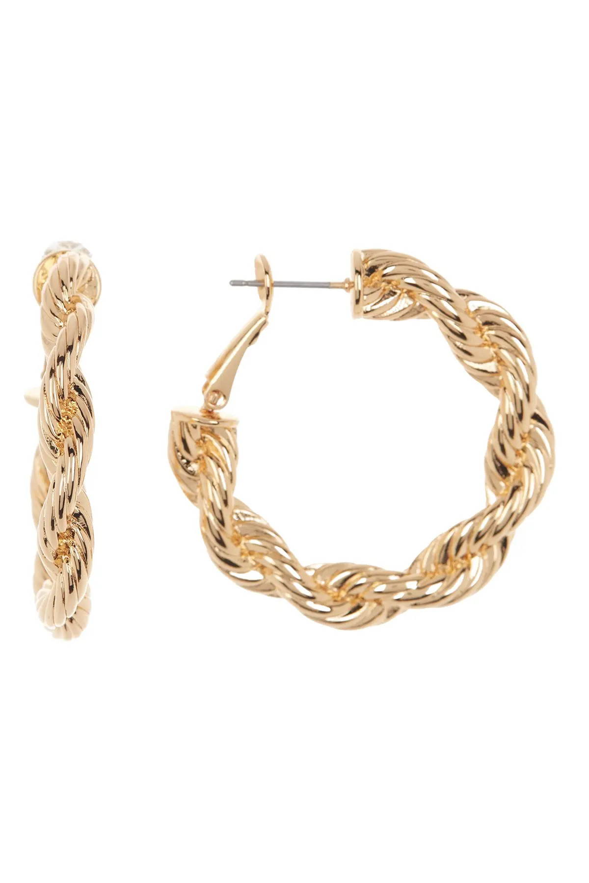 Rebecca Minkoff | Twisted Rope Chain Hoop Earrings | Nordstrom Rack | Nordstrom Rack