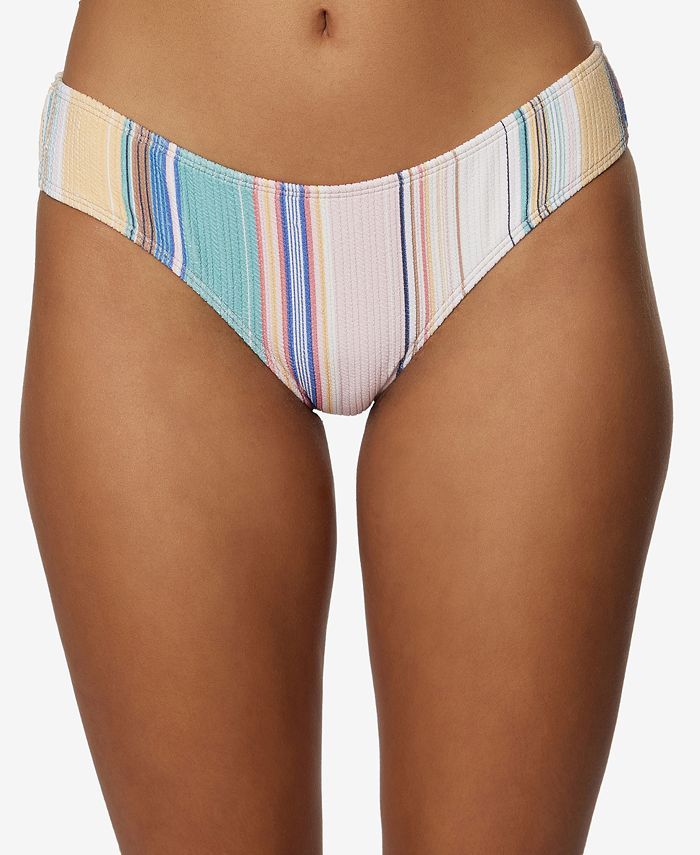 O'Neill O'Neil Juniors' Baja Stripe Matira Cheeky Bikini Bottoms & Reviews - Swimsuits & Cover-Up... | Macys (US)