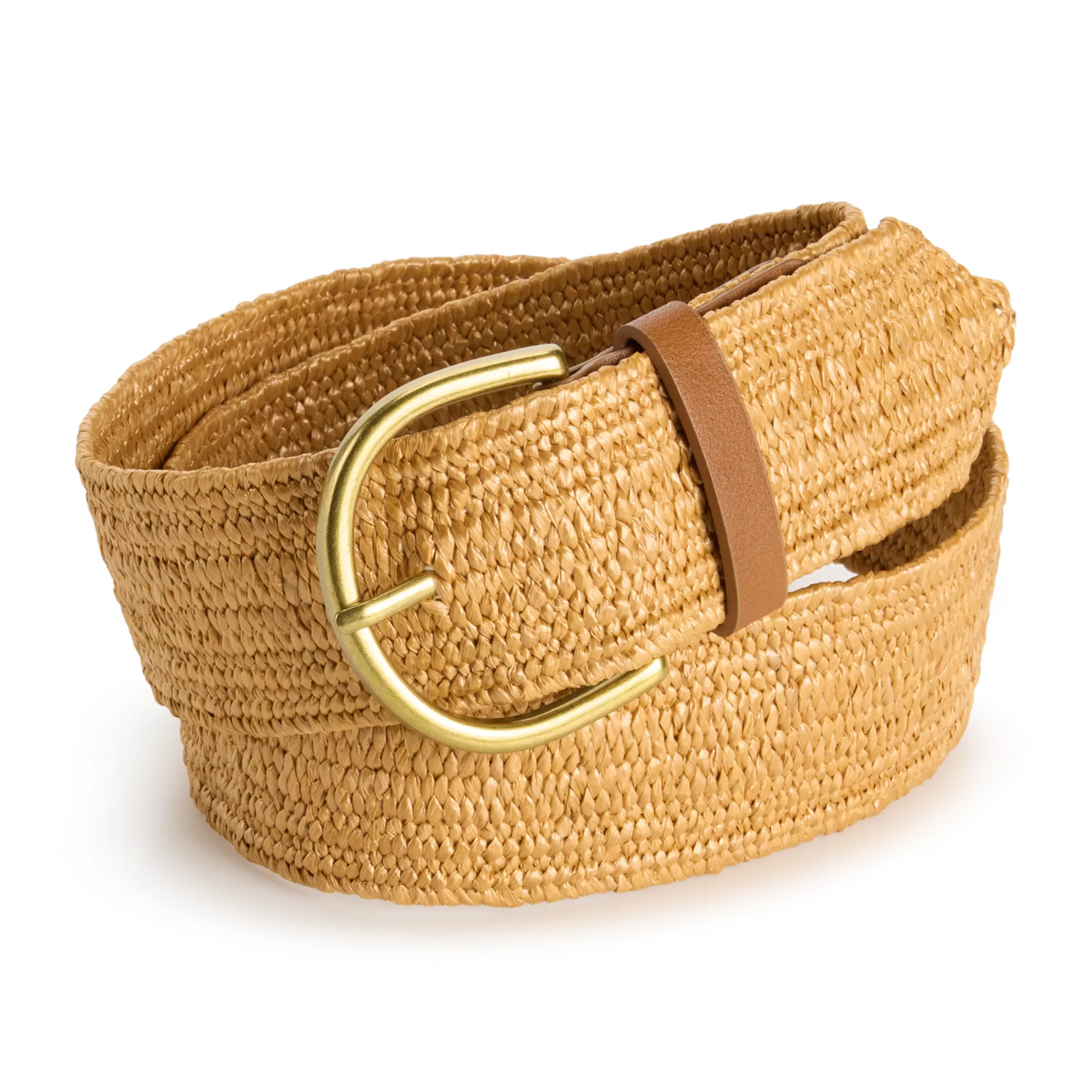 Women's Sonoma Goods For Life® 45MM Stretch PP Straw With Harness Buckle | Kohl's