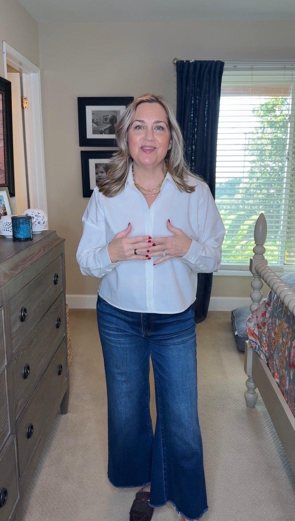This cropped button down is super cute & looks great with everything, including my favorite jeans! 

#LTKPetite #LTKootd #LTKOver40