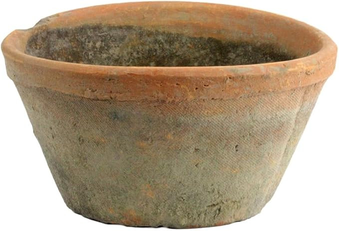 HomArt Rustic Terra Cotta Oval Pot, Small, Antique Red, 1-Count | Amazon (US)