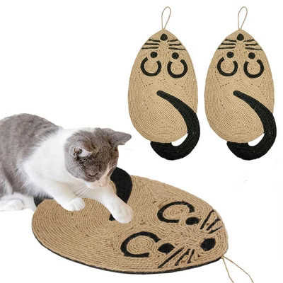Cat Scratcher Pad Natural Sisal Cat Scratcher Mat Cat Floor Scratching Pad Rug Grinding Claws Cute Hanging Mat Cat Sleeping Pad Protecting Furniture | Target