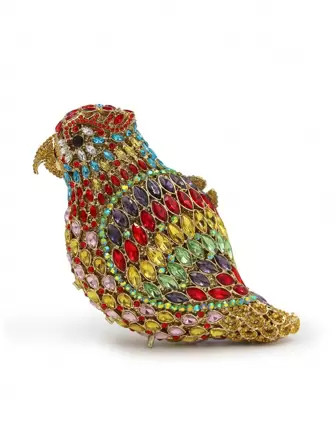Mini Multicolor Rhinestone Decor Parrot Shape Evening Bag,Luxury Diamond Clutch Purses,Cute Brid ... | SHEIN