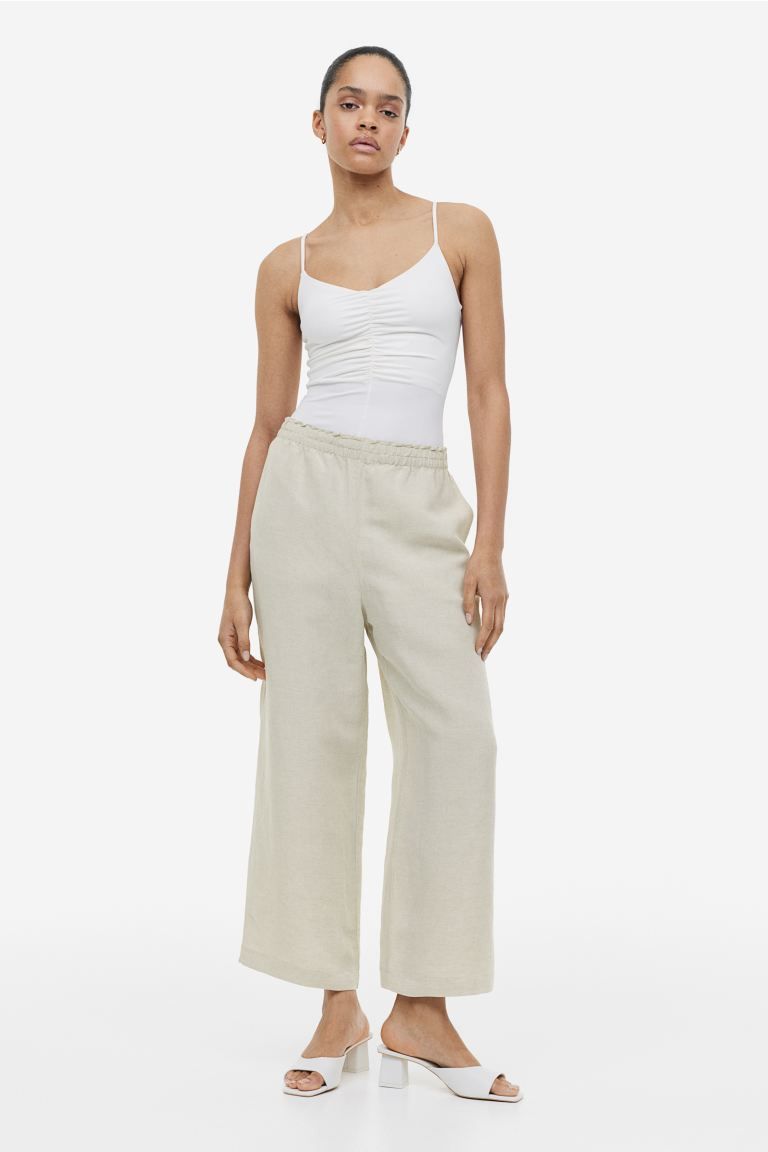 Linen-blend Crop Pants | H&M (US + CA)