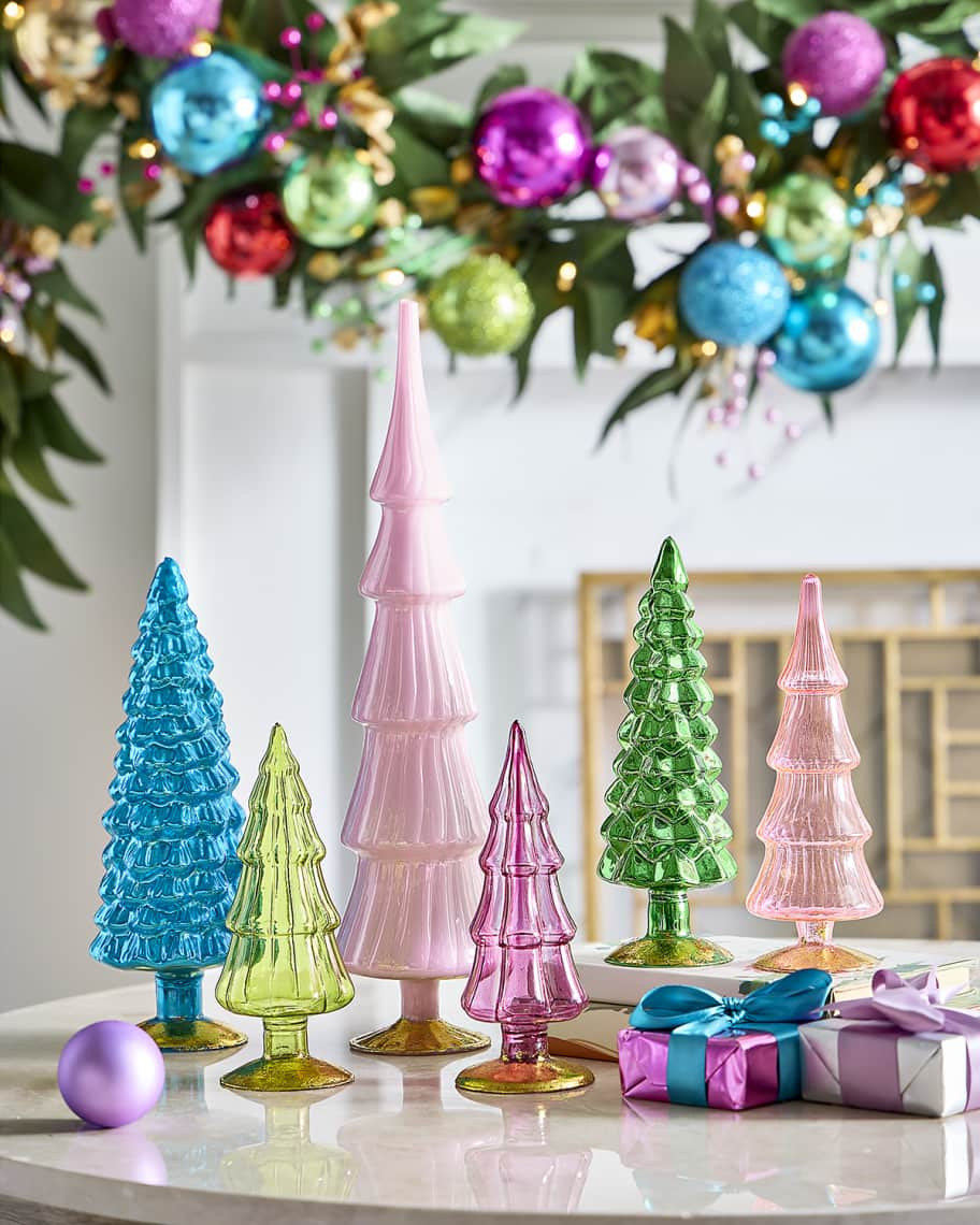 Cody Foster & Co Bright Glass Trees, Set of 6 | Neiman Marcus