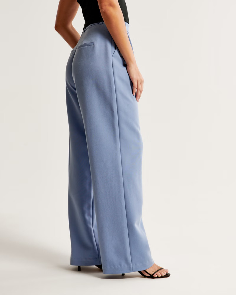 Curve Love A&F Sloane Tailored Pant | Abercrombie & Fitch (US)