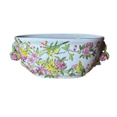 Vintage Chinoiserie Pomegranate Footbath 10x5 Planter by Andrea by Sadek | eBay | eBay US