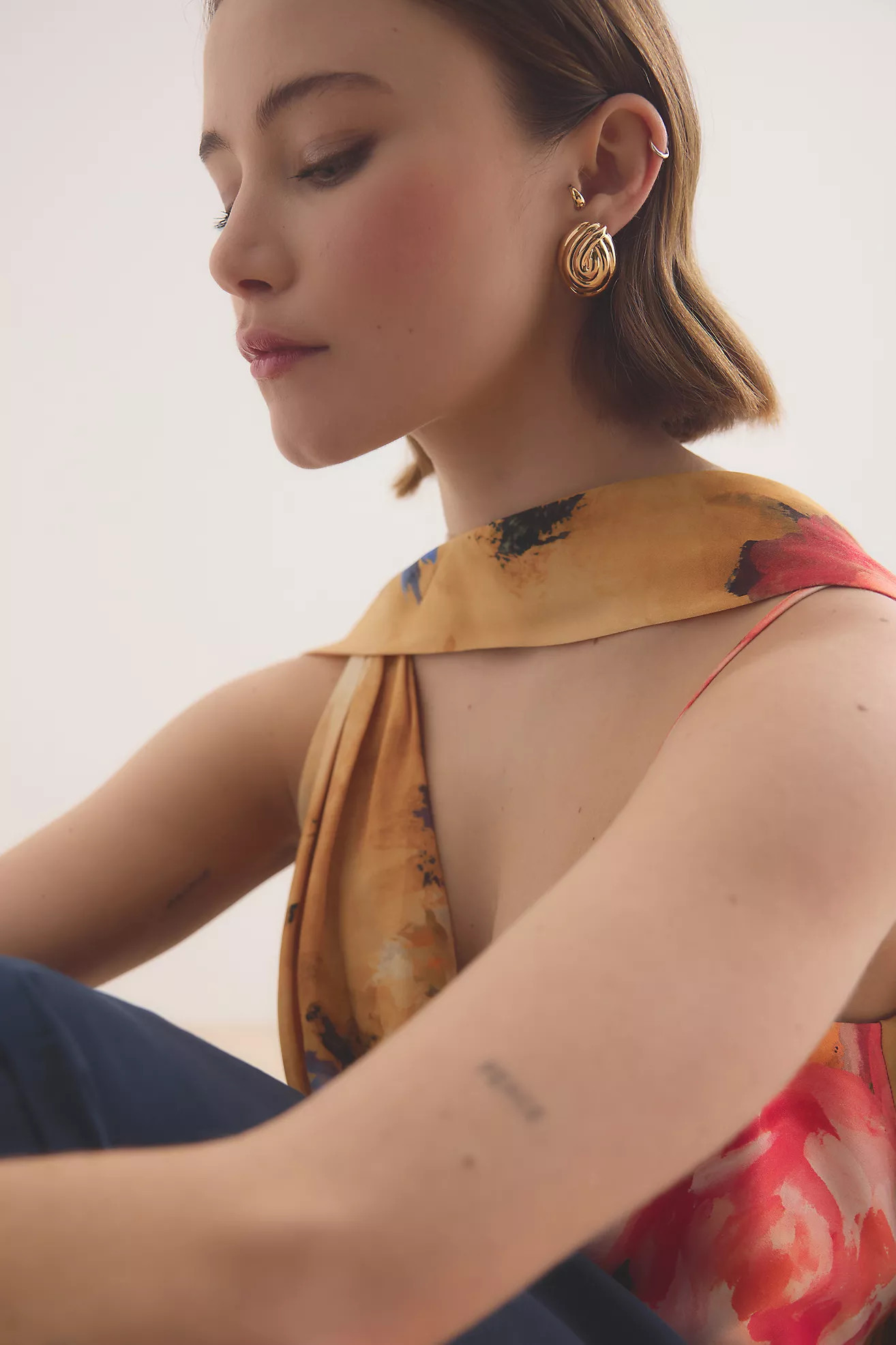Chunky Swirl Post Earrings | Anthropologie (US)