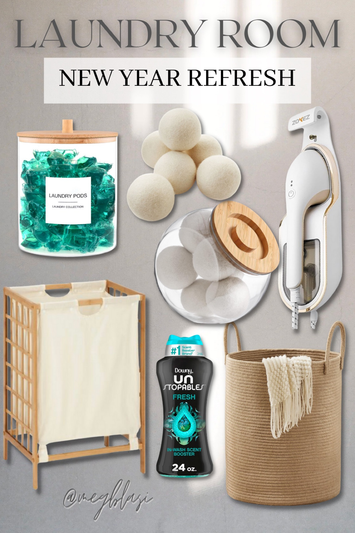 Laundry room refresh, new years cleaning, declutter 

#megblasi

#LTKSeasonal #LTKhome #LTKfindsunder100