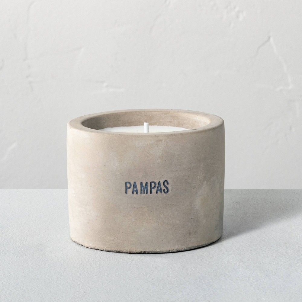 5oz Pampas Soy Blend Mini Cement Candle - Hearth & Hand with Magnolia | Target