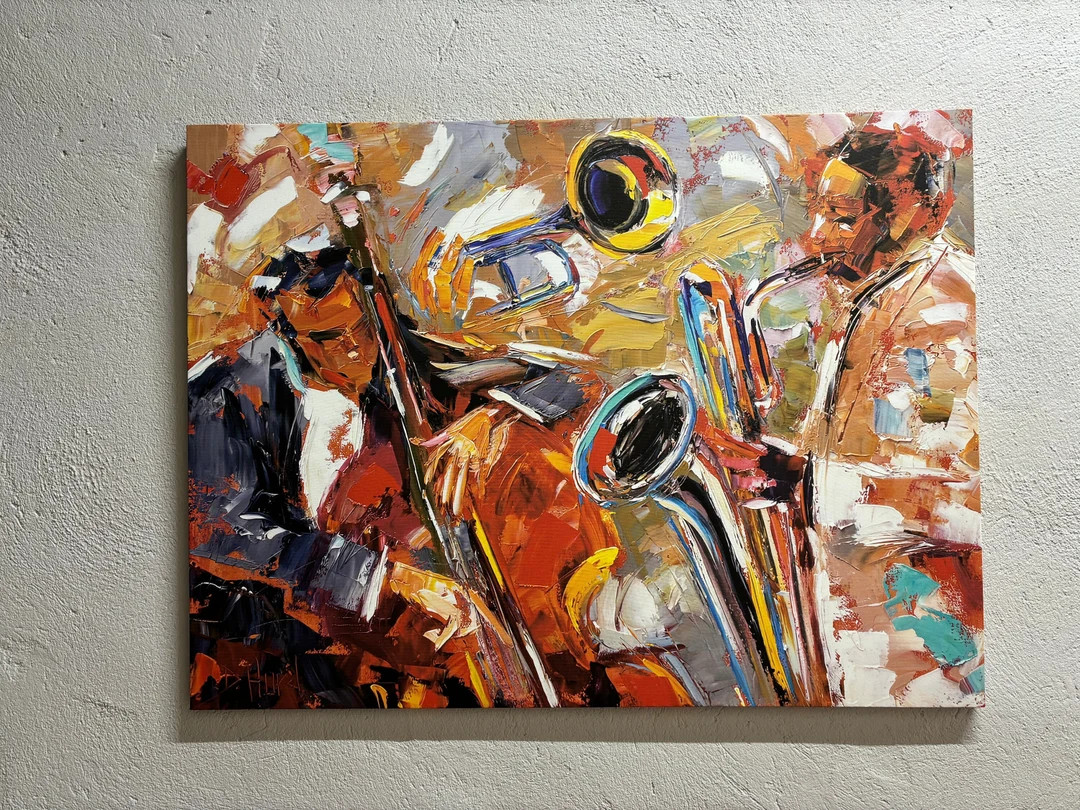 Music Wall Decor, Saxophone Printed, Musicians Art, African American Art, Abstract Canvas, Jazz M... | Etsy (US)