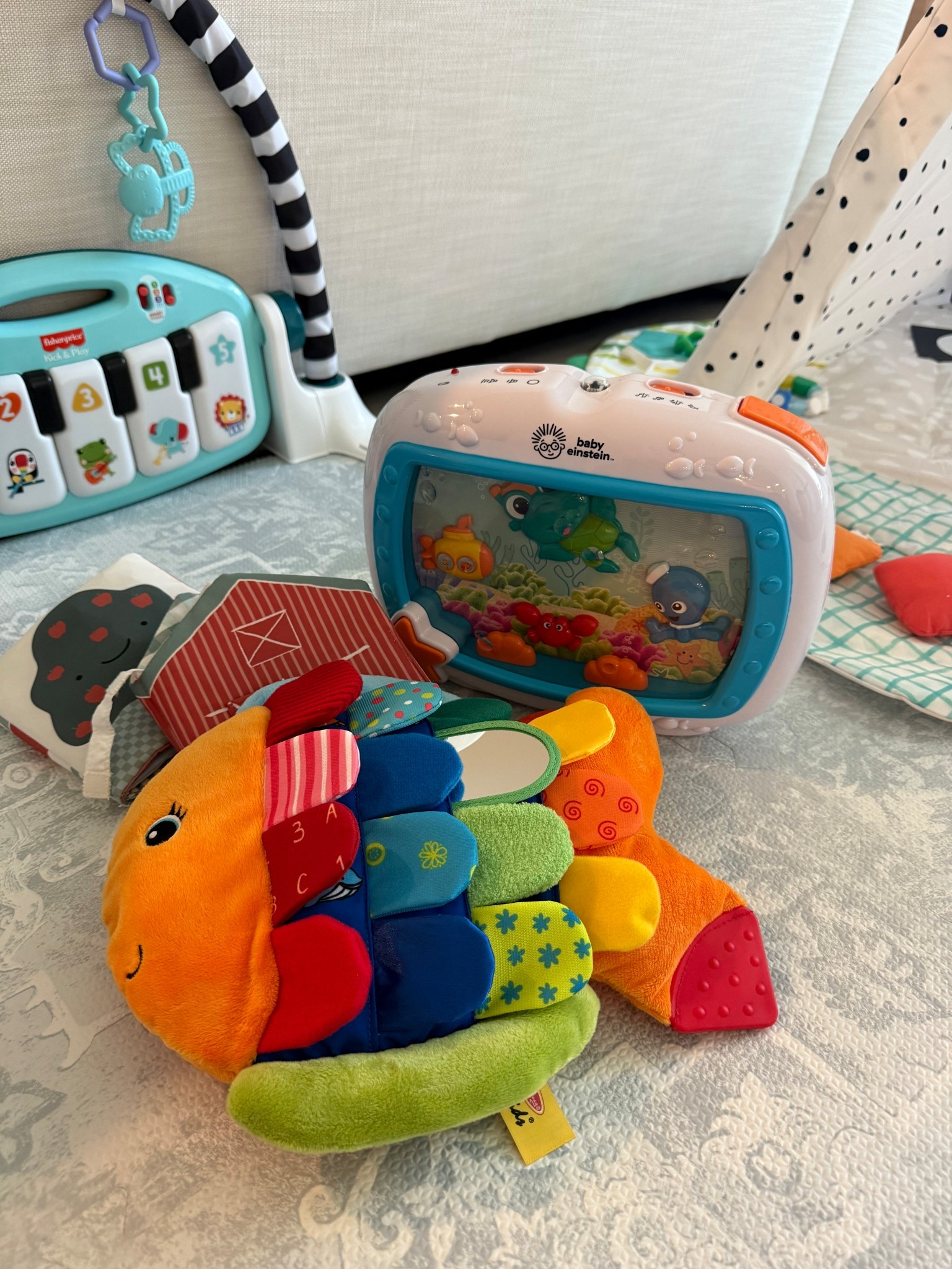 New tummy time toys for baby boy 🤭🧸🤍 play mat & fish toy on sale now!

#LTKBaby #LTKdayinmylife #LTKmomlife