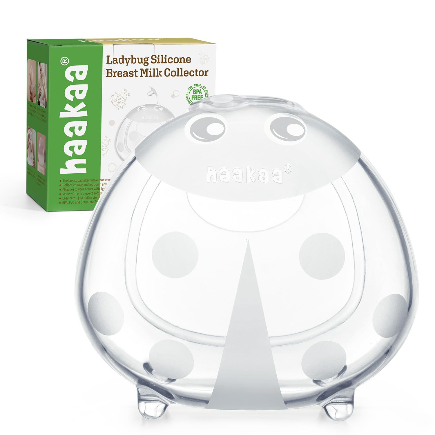 haakaa Ladybug Breast Milk Collector Breast Shells Milk Saver Nursing Cups for Large Milk Supply,... | Amazon (US)