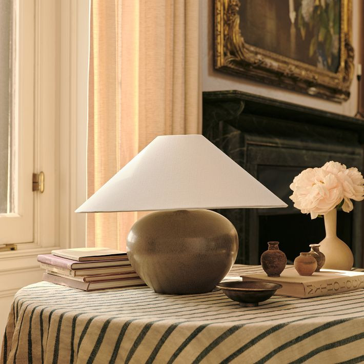 Colin King Ceramic Table Lamp (14"&ndash;17") | West Elm (US)
